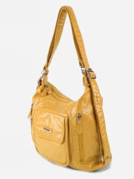 Сумка-рюкзак Guecca 1665 жёлтая